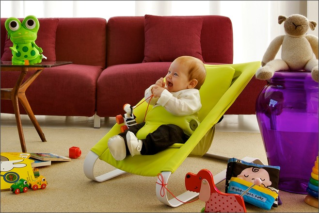 bamboo baby rocker