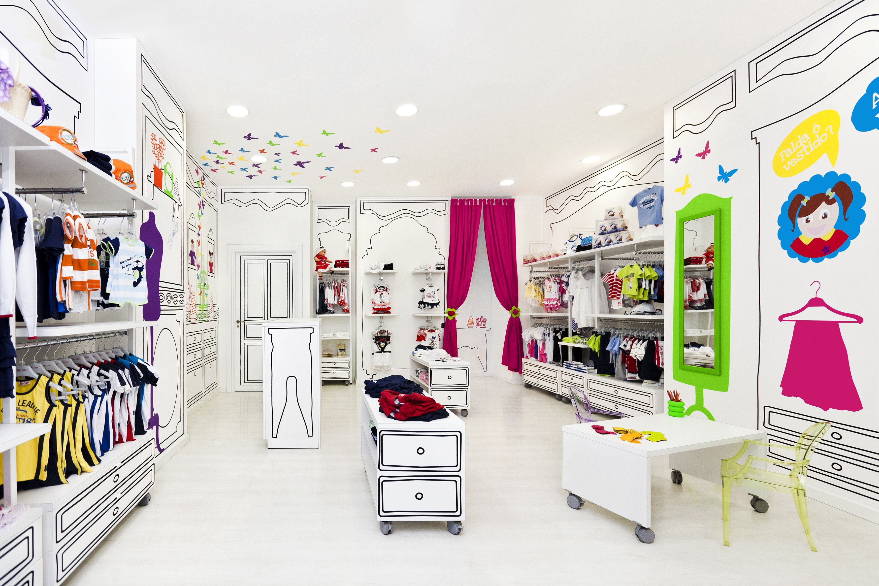 Дизайн проекты детских магазинов. Интерьер детского магазина. Магазин одежды для детей. Интерьер магазина детской одежды. Интерьер магазина одежды.