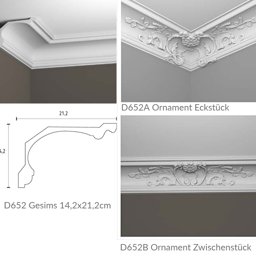 Plaster Cornice, Ceiling Rose, Niches Columns Pilasters - Picture gallery 1