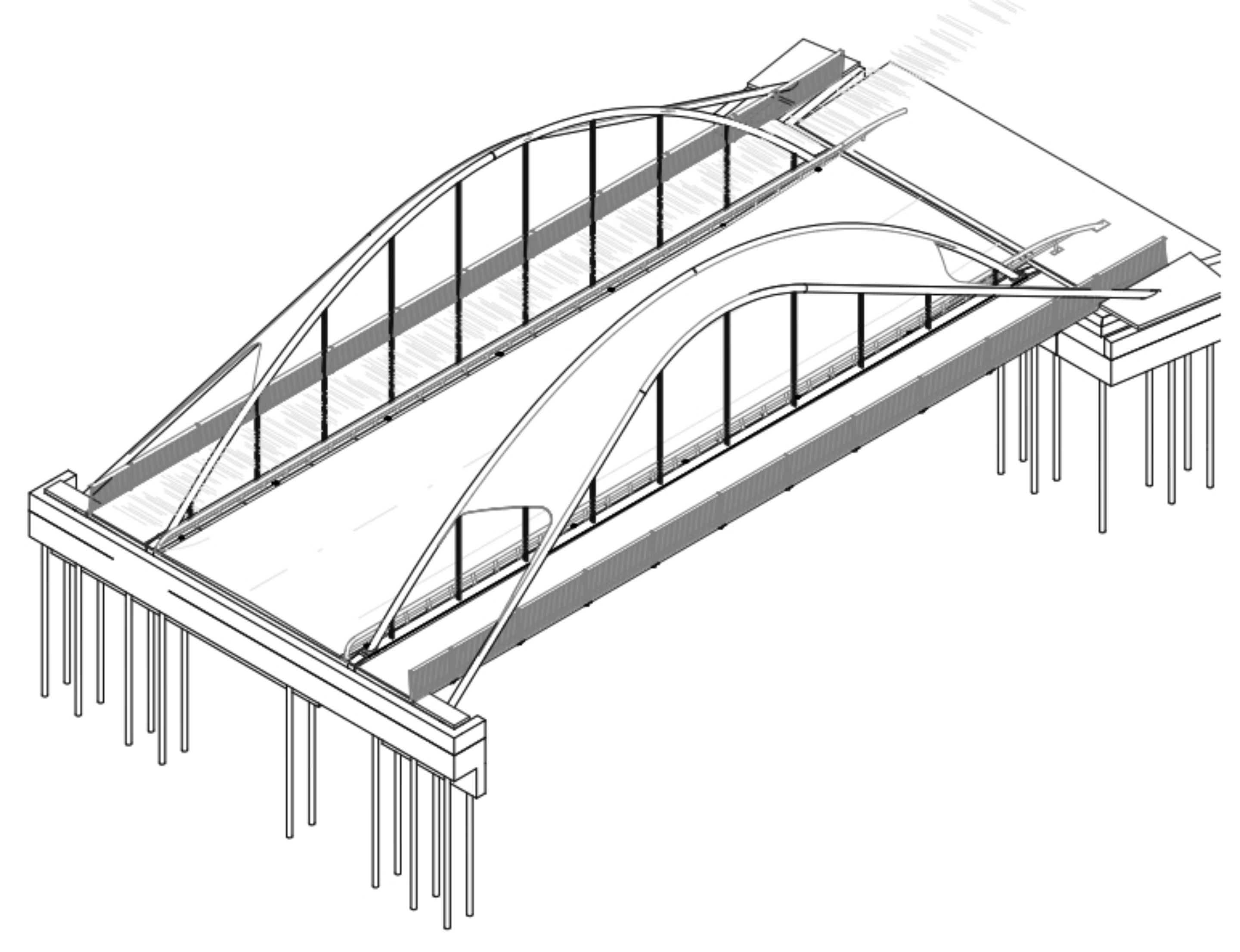 2 Perspective drawing of the Almonte bridge Source construction   Download Scientific Diagram