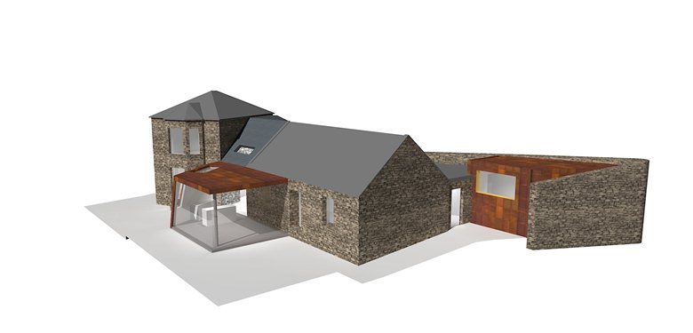 Proposed Reconfiguration and Extension to Existing Cottage