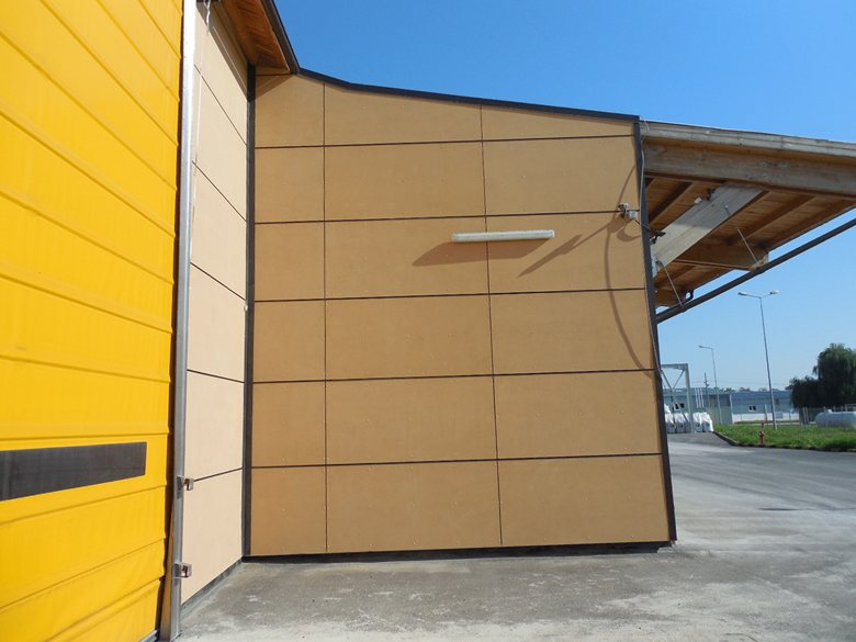 Warehouse facade - Eternit fibercement plates