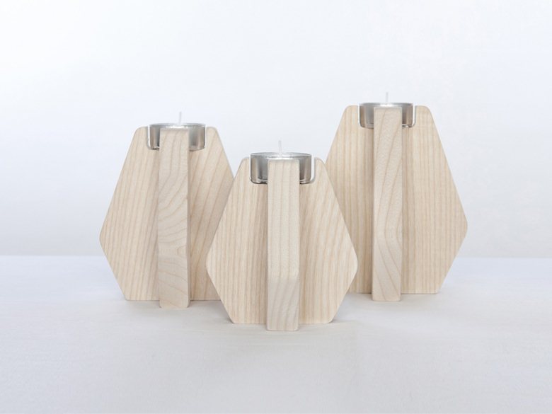  Candle-holders: Ash-tree