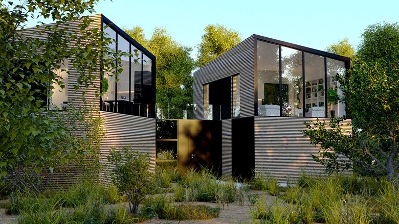 3D rendering of the exterior
