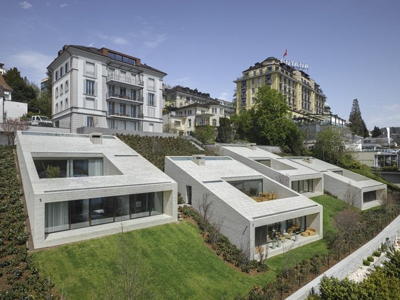 Urban villas on lake Lucerne