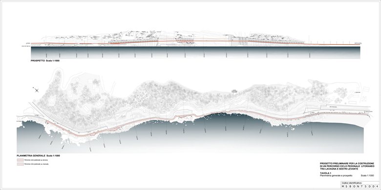 Concorso di progettazione per la costruzione di un percorso ciclo pedonale litoraneo tra Lavagna e Sestri Levante