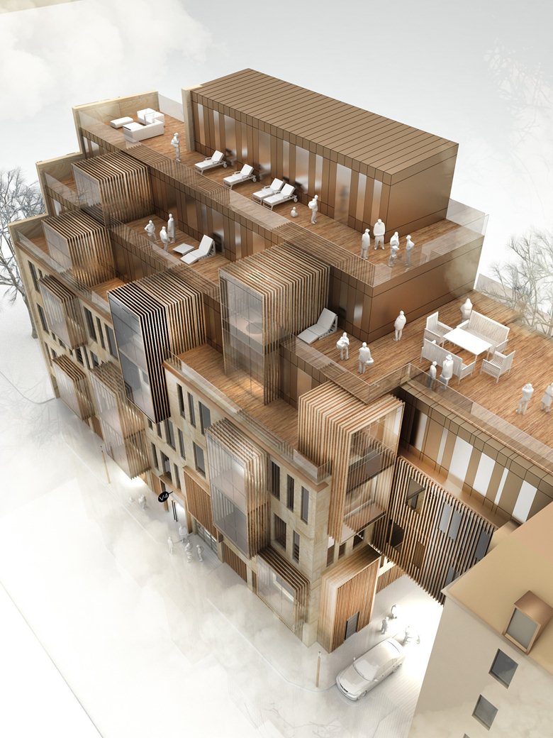 New Apartment building in UNESCO World heritage site In Riga - competition proposal