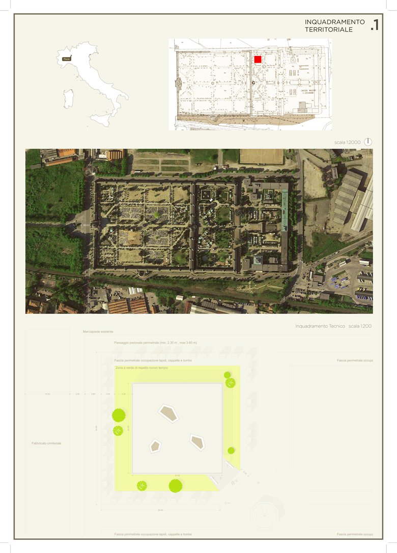 Concorso di idee per la progettazione del nuovo tempio Socrem presso il Cimitero Monumentale di Pavia