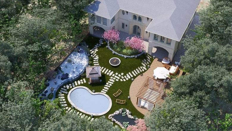 Zen Garden Backyard Design