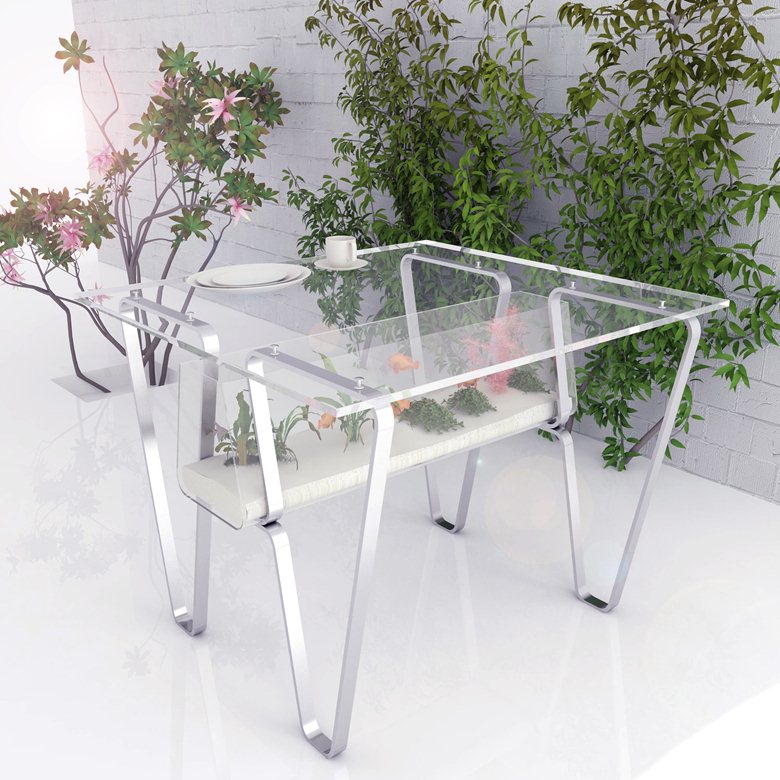 Aquarium/herb table