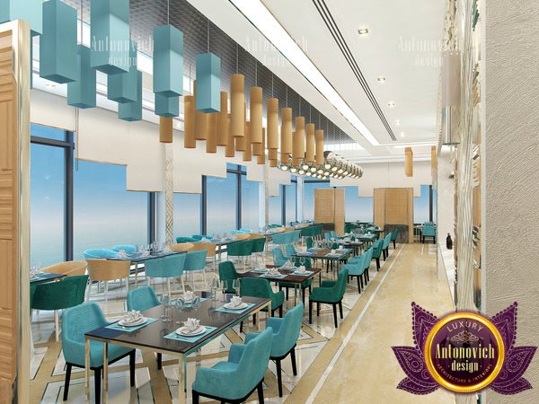 Stylish restaurant interior design in Dubai
