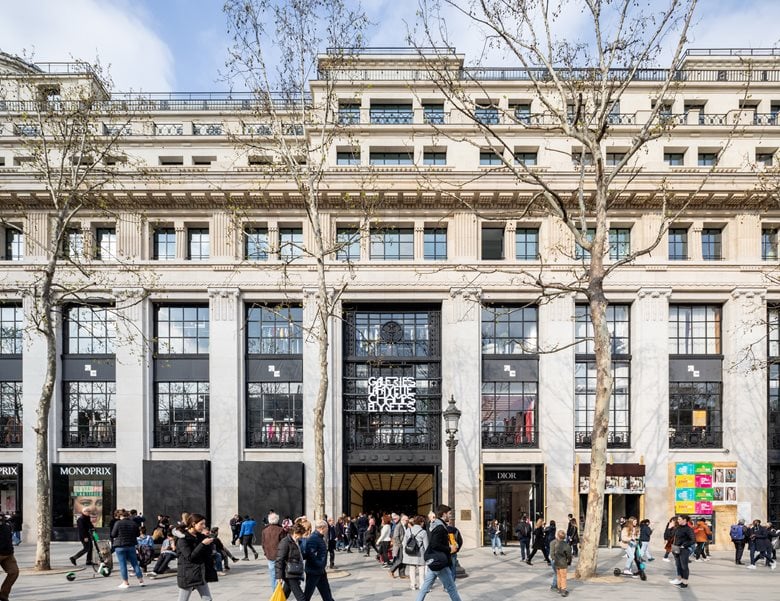 Galeries Lafayette Champs-Élysées Store Traffic Slows Amid