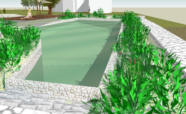 progetto di piscina biologica