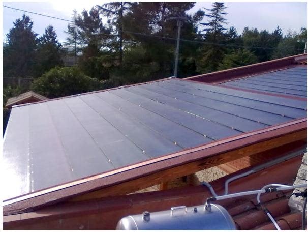 Impianto fotovoltaico integrato su pergolato