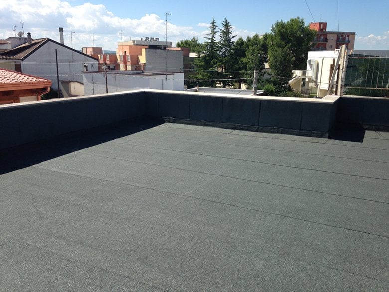 Exterior Insulation and waterproofing system for a residential building on the roof 