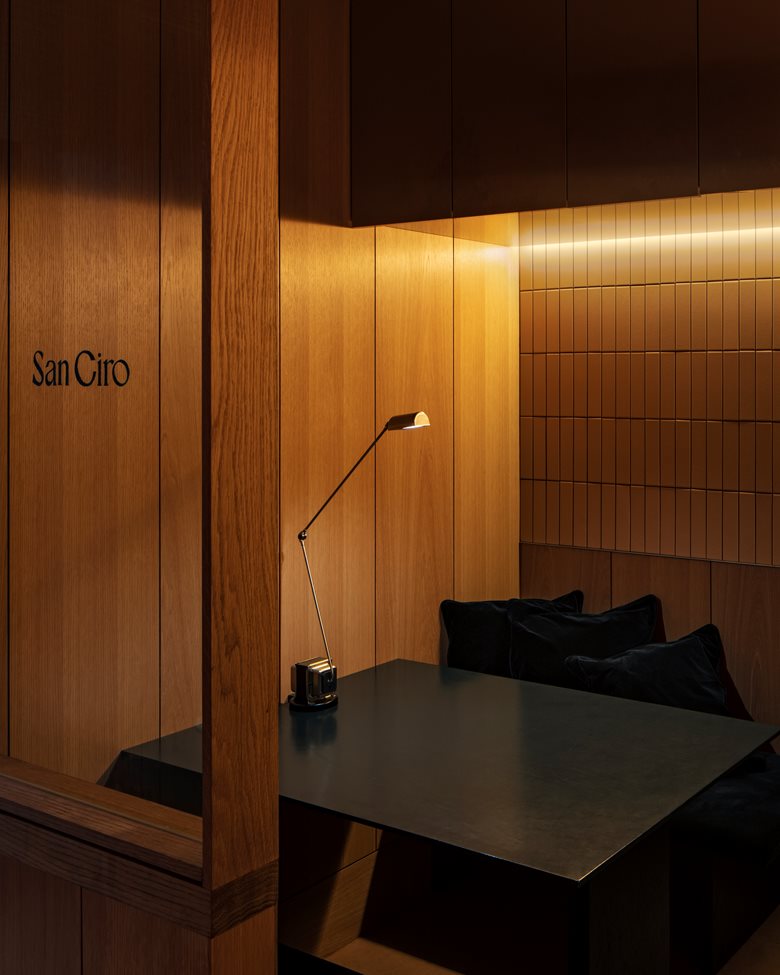 Warm hidden restaurant designed by HYBE Design Team in Tokyo