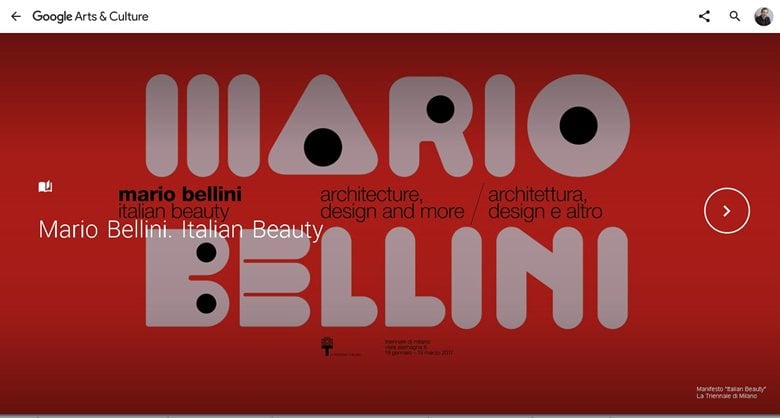 Google Arts & Culture   Mario Bellini  Italian Beauty