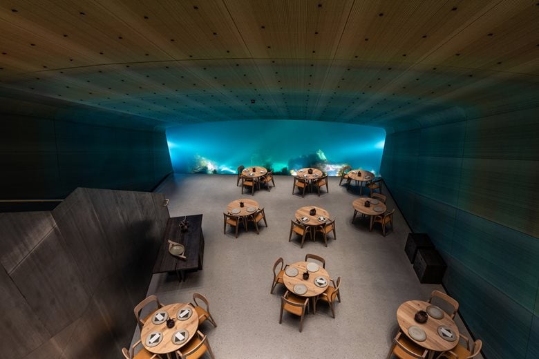 Under. Europe's first underwater restaurant