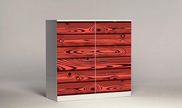 Hollo - Faux Wood Red