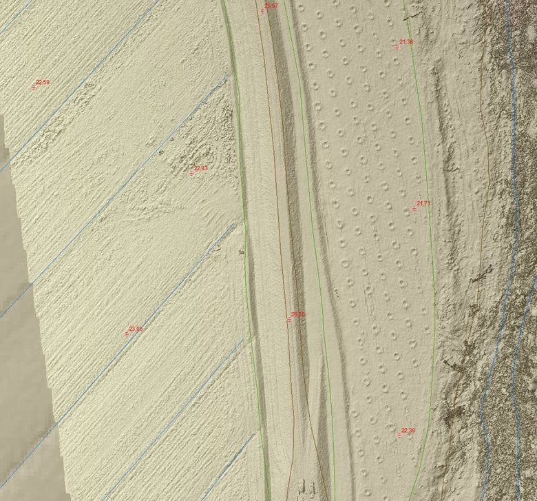 Rilievo aerofotogrammetrico dettagliato dell'argine del Fiume Era a Ponsacco