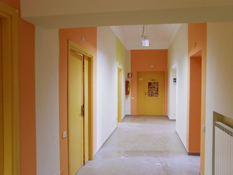progetto colore spazi comuni di Centro Diurno Disabili - As built.  Grana (Italy)