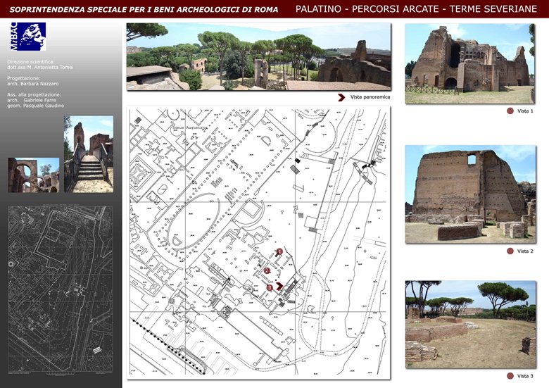 Nuovi percorsi Arcate Severiane Area Archeologica PALATINO - Roma