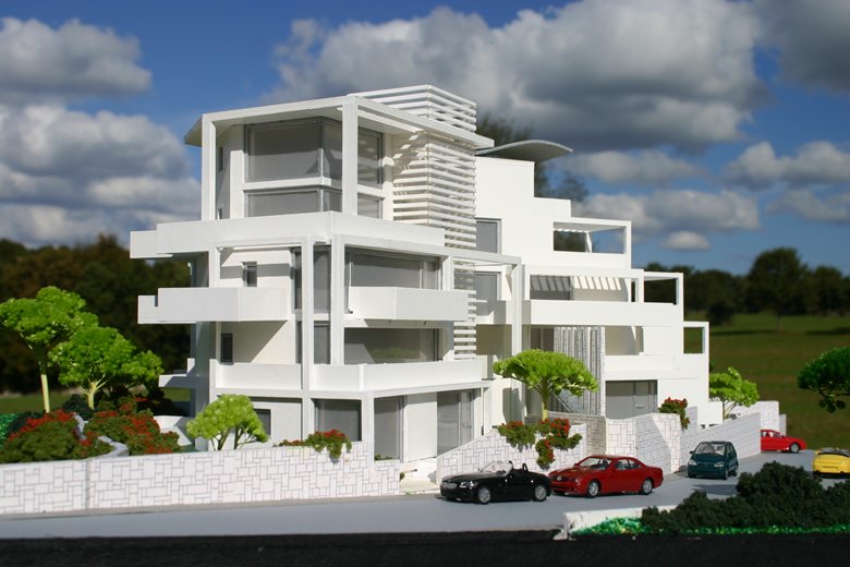 Noci (BA) edificio residenziale modello in scala 1 :100 2010