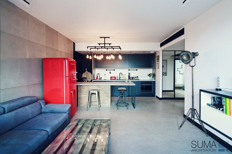 Industrial style Apartment in Cracow / Poland