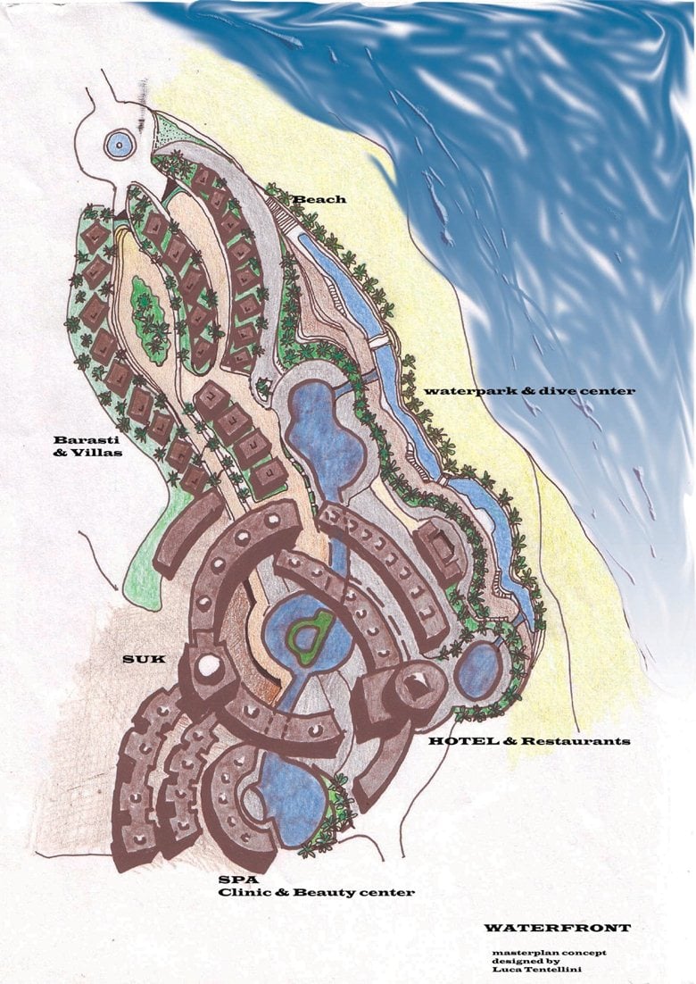 Waterfront Beach Resort Master Plan Concept