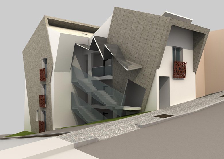 Progetto per la costruzione di un edificio residenziale in Via del Tricalle a Chieti