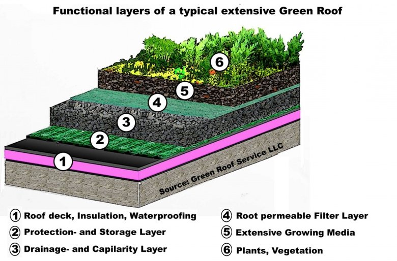 Design guidelines for green roofs