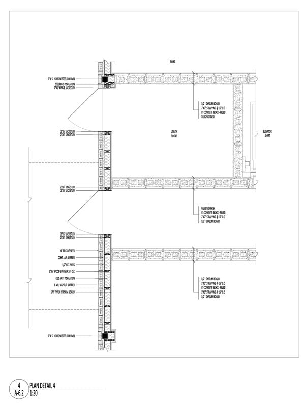 Multi-Use Building - Construction DWG