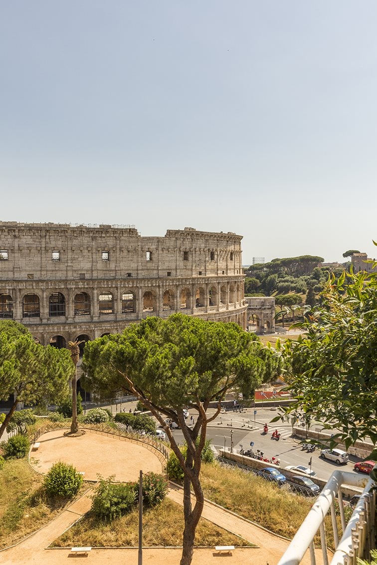 Un loft con vista sul Colosseo
