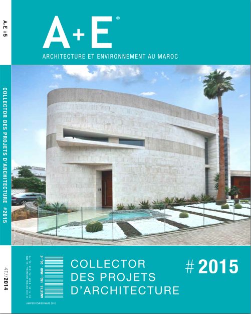A+E #5 COLLECTOR DES PROJETS D'ARCHITECTURE #2015