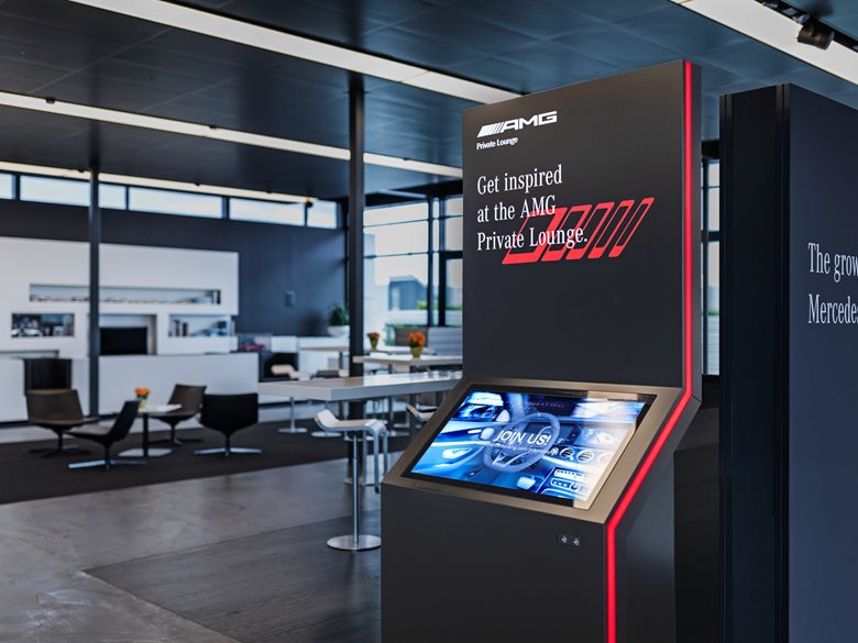 AMG Private Lounge Display by DFROST Retail Identity