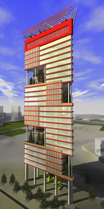 Eco-Friendly Offices-Tower in Milan