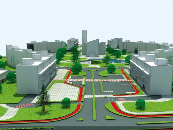 Progettazione urbanistica di un insediamento per circa 1000 abitanti