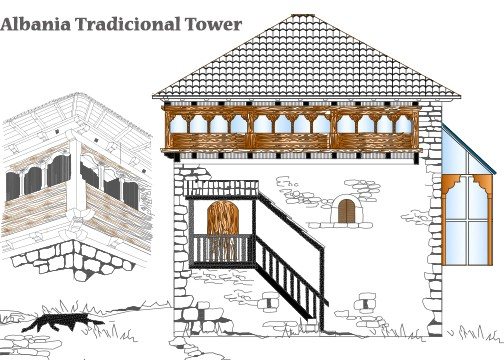 Albania Tradicional Tower