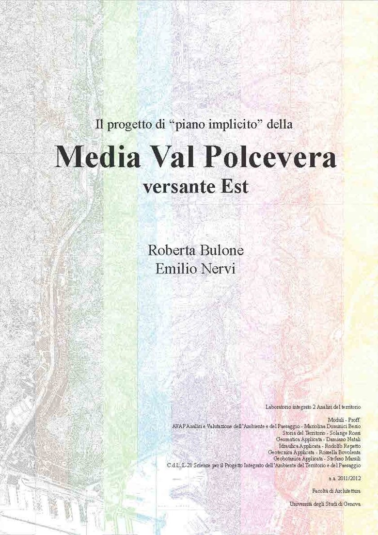 Il progetto di “piano implicito” della Media Val Polcevera versante Est