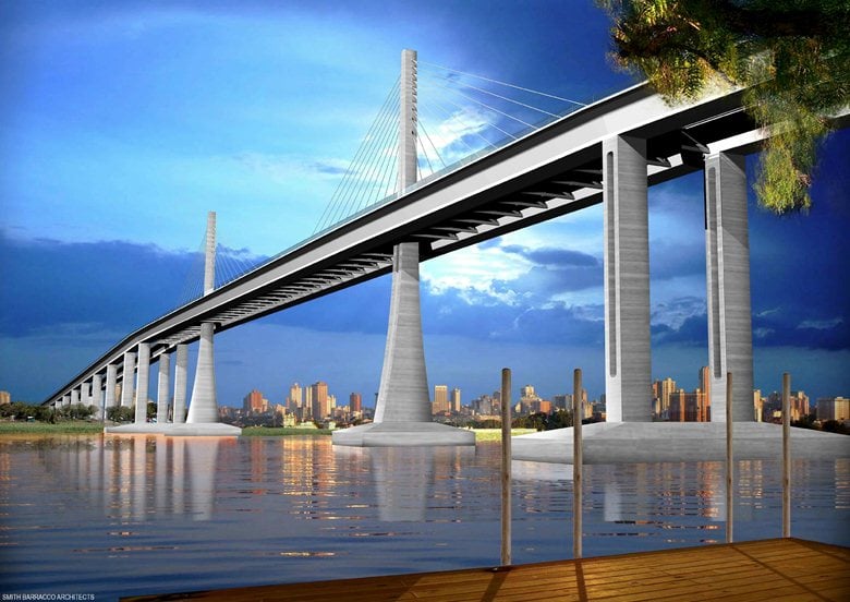 New bridge over Paraguay River