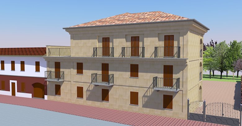 apartment rendering in Montegrosso d’Asti 