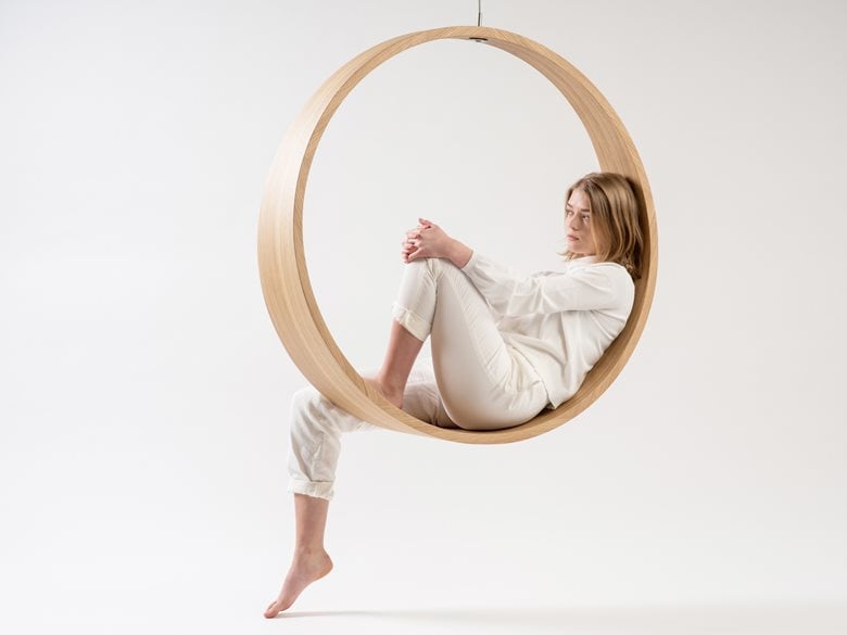 Swing model n.2 acts as a gentle rocking chair