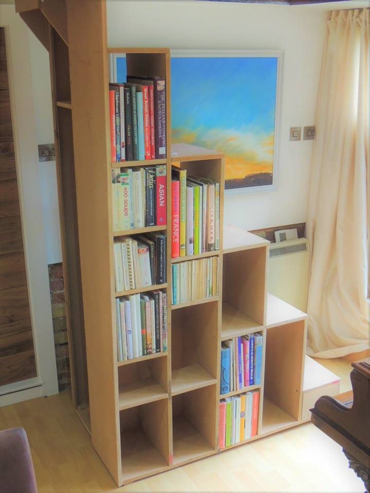 Bookcase Alternating tread stair Vaughan Keal