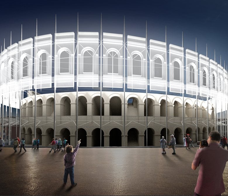 Concorso internazionale di idee per la copertura dell’Anfiteatro Romano Arena di Verona - 17° classificato