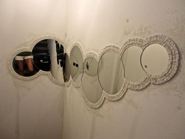 Circles of mirror mosaic