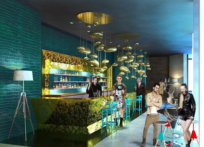 Cafe and Bar Interior concept