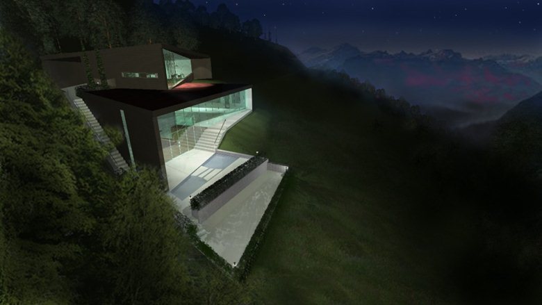 conceptual gallery house