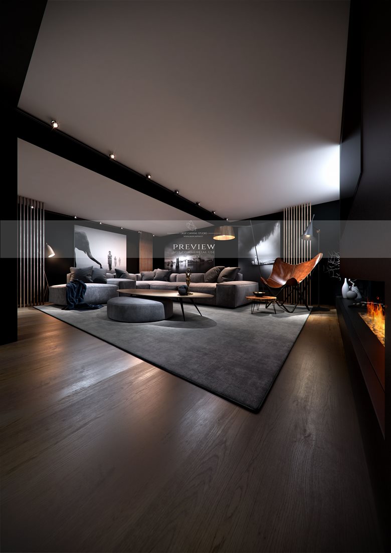 Villa Interiors projects, creative design Mario Piercarlo Marino;  Deep Canvas Studio