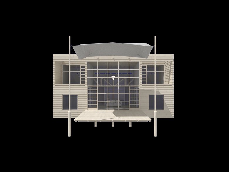Rappresentazione 3D - Casa Mathias Klotz