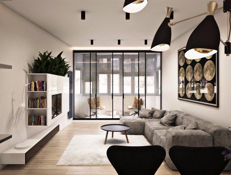 Modern apartment in Moldova Makani architectural design